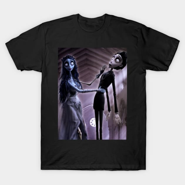 Corpse Bride T-Shirt by stitched_hearts